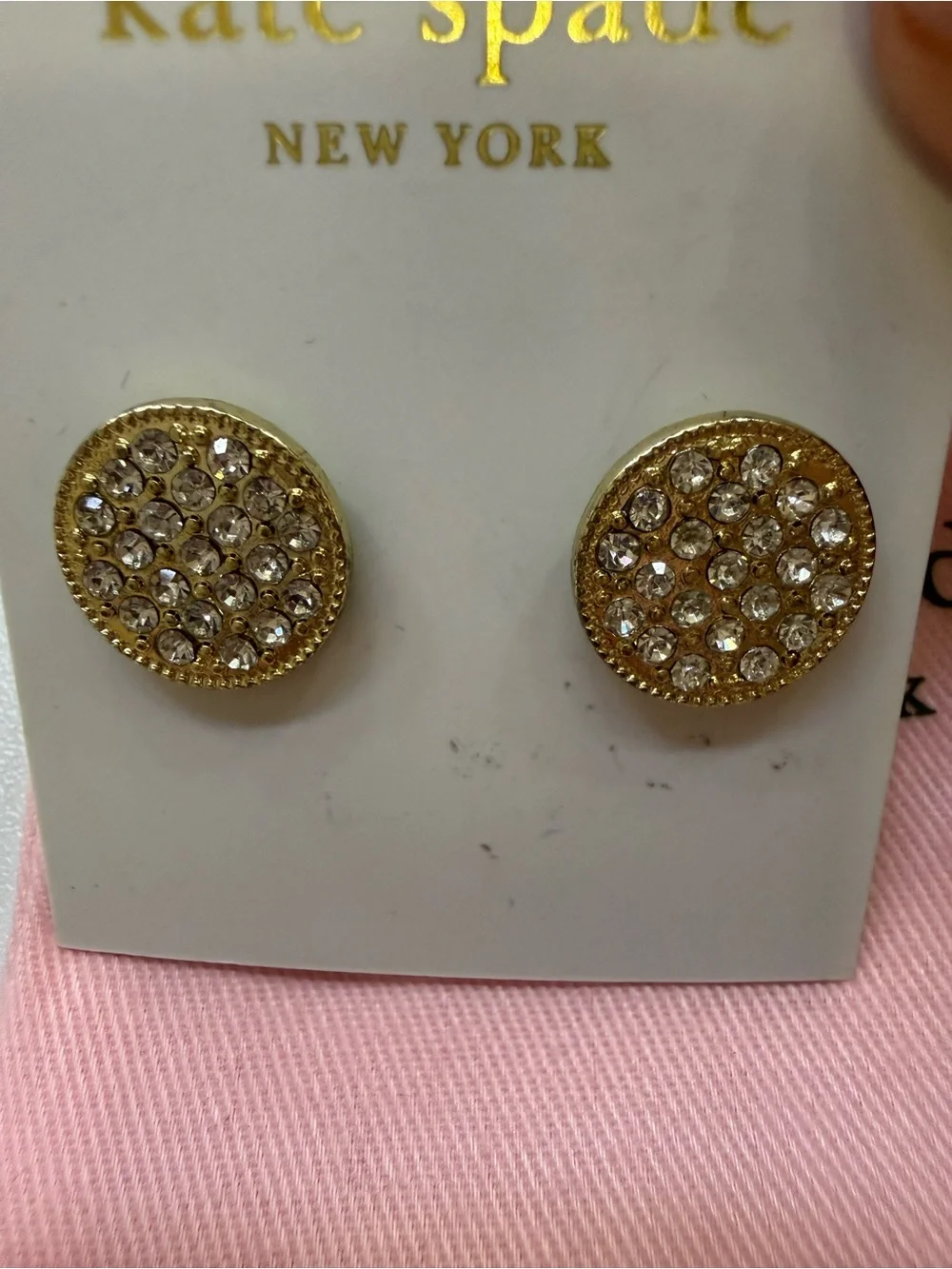 Kate Spade New York Gold Crystal Cluster Stud Earrings